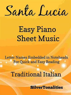 cover image of Santa Lucia Easy Piano Sheet Music